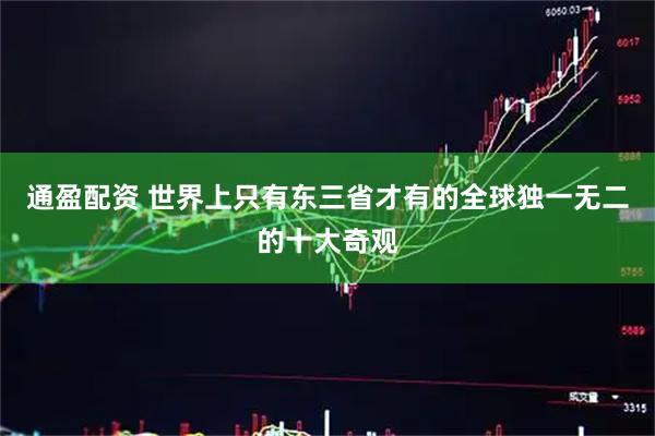通盈配资 世界上只有东三省才有的全球独一无二的十大奇观